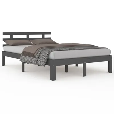 Obrázek produktu pro vidaXL Postel z masivu šedá 200x200 cm