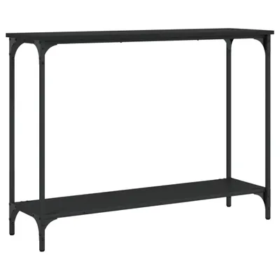 Image de vidaXL Table console noire 101x30,5x75 cm bois composite