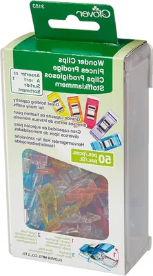 Productafbeelding van Stofklemmen - Naaiklemmen Wonder Clips - Naaien Stoffen - Alternatief voor Spelden - 50 stuks - Gekleurd