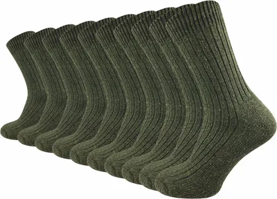 Produktbild von Gawilo  Army Socken Herren (10 Paar), Grün / 43 - 46