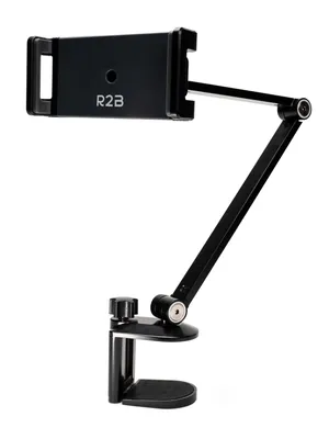 Productafbeelding van R2B Tablet- en Telefoonhouder voor Bureau – Verstelbare Arm – Stabiele Tafelstandaard