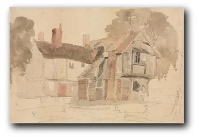 Produktbild von Kunstdruck „Kirchhof von Bray“ von John Varley