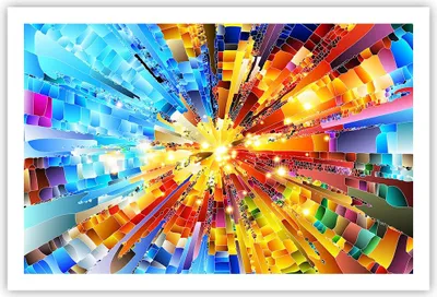 Produktbild von Poster - Poster ohne Rahmen - Abstraktion modern - 91,5x61 cm - Wand Bild - Wanddeko - Wandbilder - Kunstposter - Wandposter - Bilder - Kunstdruck - Wanddekoration - Wandbild - P2XAA91x61-3982