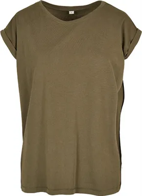 Immagine prodotto di Build Your Brand BY138 | Camicia da donna, T-shirt biologica a spalla larga, 100% Cotonelogico. - Colore: Oliva - Taglia: S