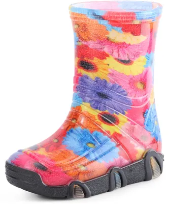 Produktbild von Ladeheid Kinder Mädchen Jungen Gummistiefel Gefüttert Swk2021BW (Muster-57, 29/30)