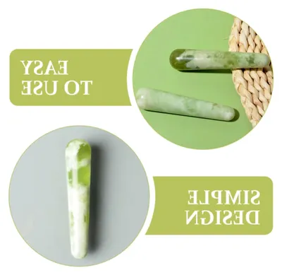 Produktbild von Jade Akupressur Massagestab für Nacken und Ganzkörperanwendung