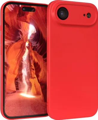 Immagine prodotto di EAZY CASE - Custodia in TPU per Apple iPhone Air, custodia in TPU antiurto per cellulare, cover morbida con protezione della fotocamera, custodia in silicone in rosso