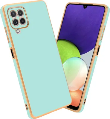 Produktbild von Cadorabo Schutzhülle für Samsung Galaxy A22 4G Hülle in Grün Handyhülle TPU Silikon Kameraschutz Etui Case
