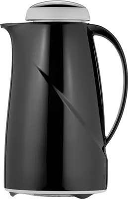 Produktbild von Helios Isolierkanne Wave S+ 1,0 l schwarz, bruchsicher, spülmaschinenfest