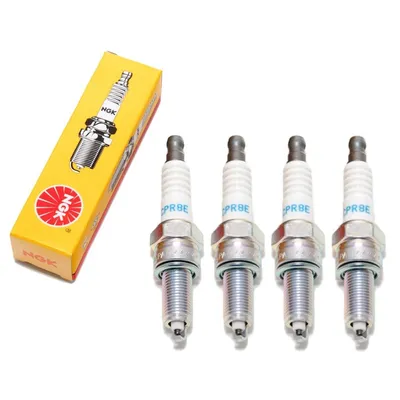 Zdjęcie produktu dla Zestaw świec zapłonowych NGK 4x CPR8E z tłumieniem zakłóceń, długość 19,0 mm gwint Ø 10,0 mm sześciokąt 16,0 mm, odstęp między elektrodami 0,75 mm, wartość cieplna 8, 7411