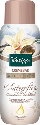 Produktbild von Kneipp Cremebad Winterpflege - Cupuacu Nuss & Vanille, Badeschaum, Erwachsene, 400 ml, Flasche, Aqua (Water), Sodium Laureth Sulfate, Glycerin, Coco-Glucoside, Cocamidopropyl Betaine, Parfum..., 1 Stück(e)