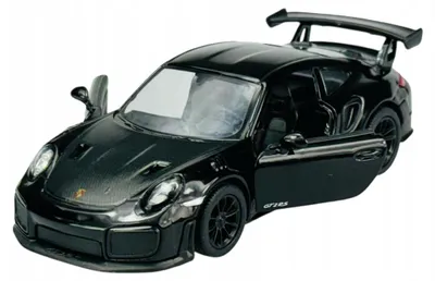 Obrázek produktu pro KINSMART, model Porsche 911 992 GT2 RS, černá metalická barva, měřítko 1:36