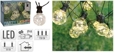 Image de Guirlande lumineuse de fête de jardin ProGarden LED 50 lampes