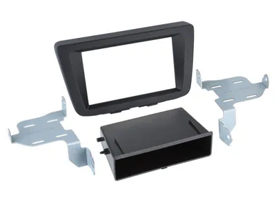 Image de Adaptateur de façade 2-DIN pour avec vide poche Suzuki Baleno 04/2016->
