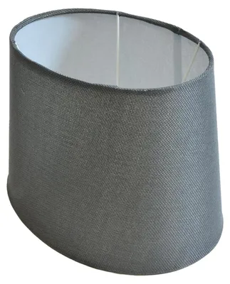 Produktbild von Lampenschirm oval aus Stoff H 15.5 cm für Tisch - Stehlampen