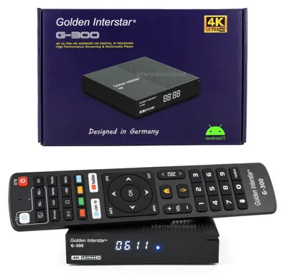 A product box and remote control for a media player.