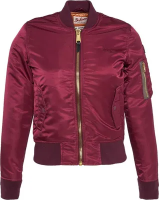 Produktbild von Schott NYC - Damen - Bomberjacke Vom Amerikanischen College - Rot - Gr. S