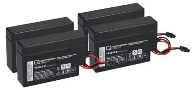 Produktbild von 4x Q-Batteries 12LS-0.8 12V 0,8Ah AGM Blei-Vlies Akku Heim & Haus