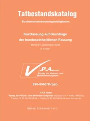 Produktbild von Bundeseinheitlicher Tatbestandskatalog Polizeifassung, gebunden