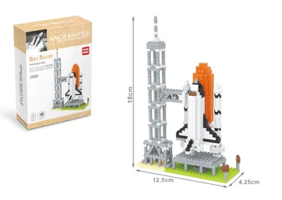 Produktbild von Space Shuttle NASA Modell LNO Micro-Bricks Bausteine