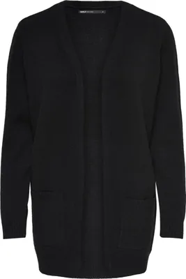 Produktbild von ONLY 15174274, Cardigan, Erwachsener, Weiblich, Schwarz, L, Machine wash half load short spin cycle at 30°C Do not bleach Do not tumble dry Low temp. iron....