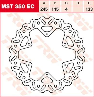Obrázok produktu pre Brzdový kotúč TRW Fix Wave L/R MST350EC