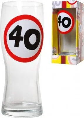 Produktbild von Bierglas 40 zum 40.Gebrutstag