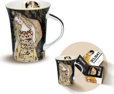 Productafbeelding van Carmani - Gustav Klimt Adam & Eva beker - Bekers en bekers - Cadeauidee - Vintage decoratie - Wit