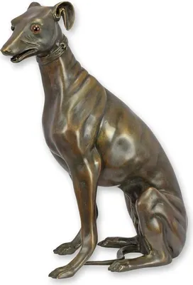 Productafbeelding van A Bronze Sculpture Of A Greyhound