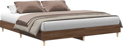 Zdjęcie produktu dla vidaXL Rama łóżka bez materaca dąb brązowy 160x200 cm materiał drewnopochodny