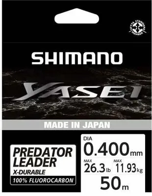 Zdjęcie produktu dla Shimano Fishing Yasei Predator Fluorocarbon Clear 0,40 mm 50 m 11,93 kg Żyłka