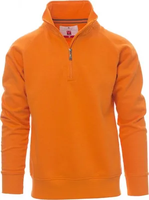 Produktbild von PAYPER Sweatshirt MIAMI+ Herren Troyer Stehkragen Raglanärmel - Robuster & Bequemer Pullover für Arbeit & Freizeit orange L
