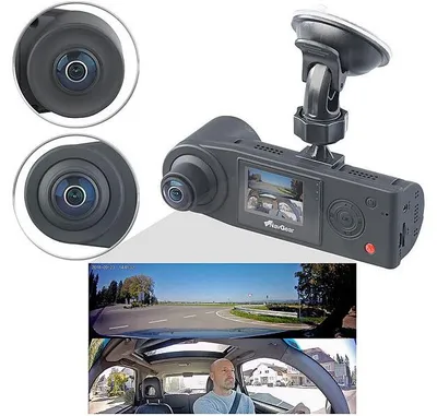 Image de Caméra embarquée Full HD 360° avec 2 caméras et accéléromètre MDV-5500.dual