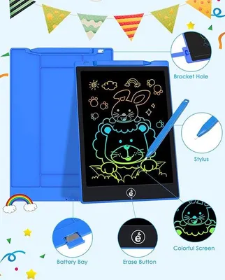 Image de Tableau LCD pour enfants et adultes, écran couleur, tableau numérique effaçable