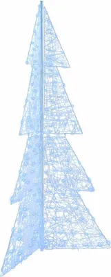 Image de Sapin de Noël avec 240 LED Blanc Froid 180 cm Acrylique