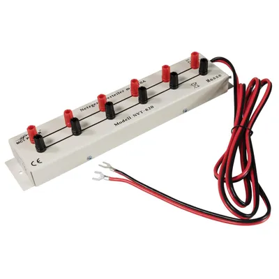 Produktbild von Netzgerät-Verteilerleiste McPower "NVT-620", 1x ein, 6 Ausgänge, 20 A max., DC