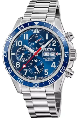 Produktbild von Festina Herrenuhr Swiss Made Armbanduhr Edelstahl silber UF20055/3