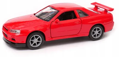 Produktbild von Welly Nissan Skyline GT-R (R34) Diecast Modellauto Rot