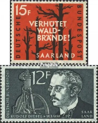 Produktbild von Briefmarken Saarland 1958 Mi 431,432 (kompl.Ausg.) gestempelt Waldbrandverhütung