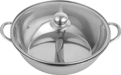 Immagine prodotto di Pentola calda, acciaio inox, divisore a doppio gusto, argento