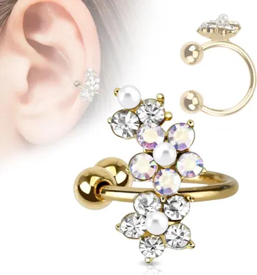 Produktbild von Ohrklemme Blume Ear Cuff