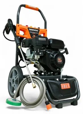 Produktbild von Benzin Hochdruckreiniger 207 bar | 12 m Hochdruckschlauch | 7PS Flächenreiniger mit Messing Pumpenkopf | Steinreiniger Profi Hochdruckreiniger |