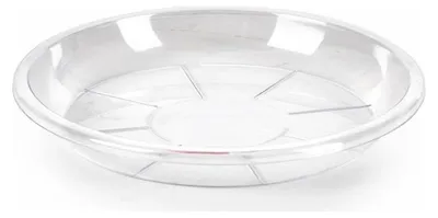 Produktbild von Plasticforte Pflanztopf unter Untersetzer / Auffangschale - transparent - Ø 18 cm - Kunststoff