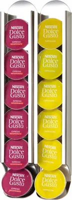 Produktbild von DON HIERRO - Set aus 2 kapselhalter wand kompatibel mit Dolce Gusto kapseln, Kapselständer, Edelstahl. KAPSULAS