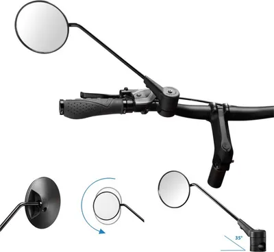 Image de Miroir anti-crampe 35 degrés noir