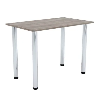 Image de AKKE Trüffel Table de cuisine avec pieds chromés LxlxH : 110x65x74 cm