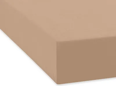Produktbild von Traumschlaf Feinbiber Spannbettlaken 80x200 cm taupe