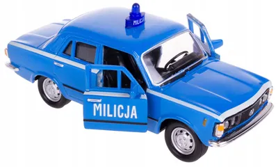 Produktbild von Welly Fiat 125p Milizja Modellauto Metall Blau
