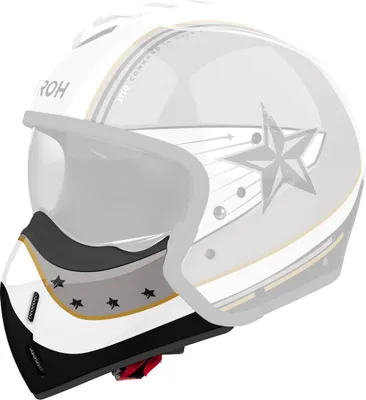 Produktbild von Kinnriemen Airoh J 110 Command Weiß Grau Gold Glitzer Helm