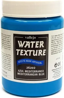 Image de Vallejo Textures d'Eau Bleu Méditerranée 200 ml - Water Effects